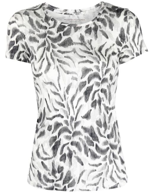 Majestic Filatures patterned short-sleeved T-shirt