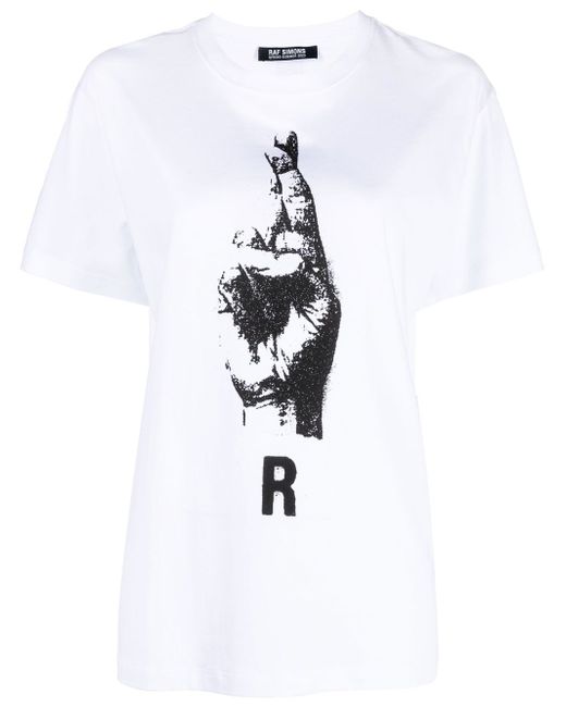 Raf Simons graphic-print cotton T-shirt