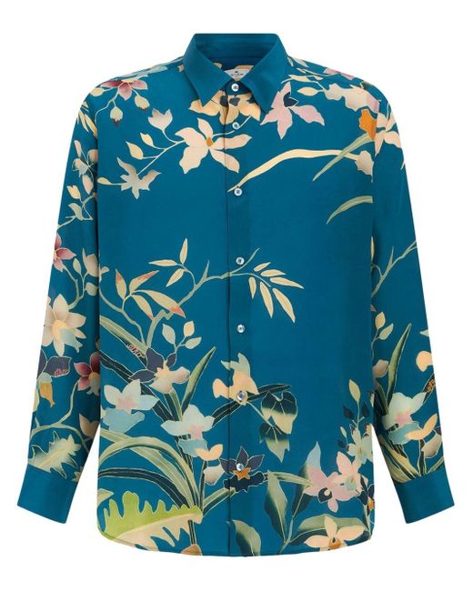 Etro long-sleeve floral-print shirt