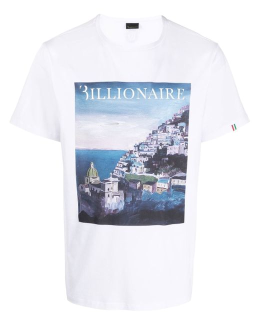 Billionaire graphic-print round-neck T-shirt