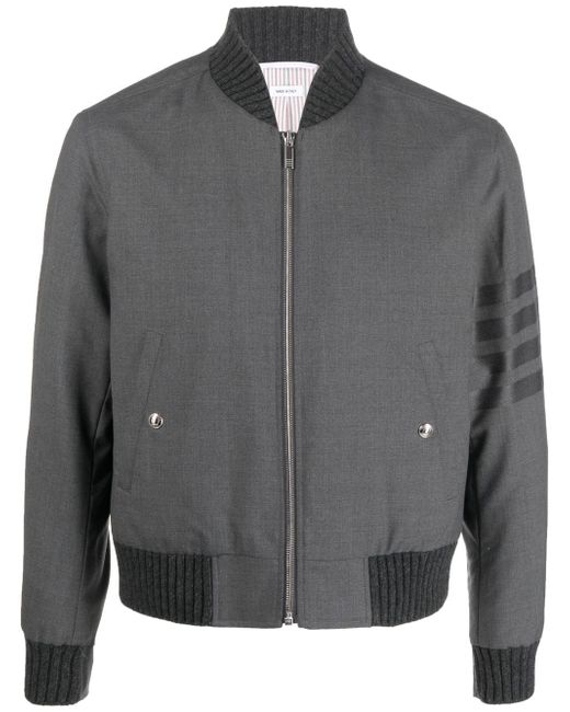 Thom Browne 4-Bar stripe wool bomber jacket