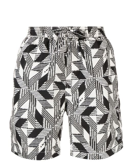 Isabel Marant geometric print swim shorts