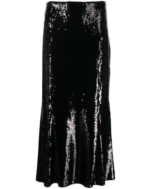 Khaite Levine high-waisted sequin skirt