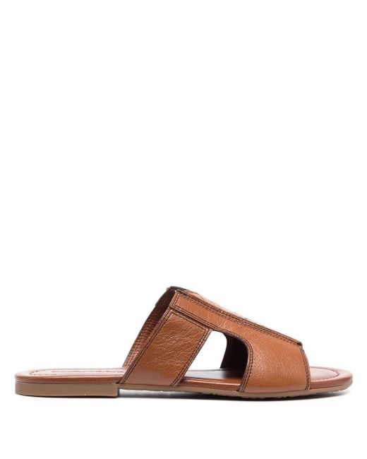 See by Chloé flat leather sandals