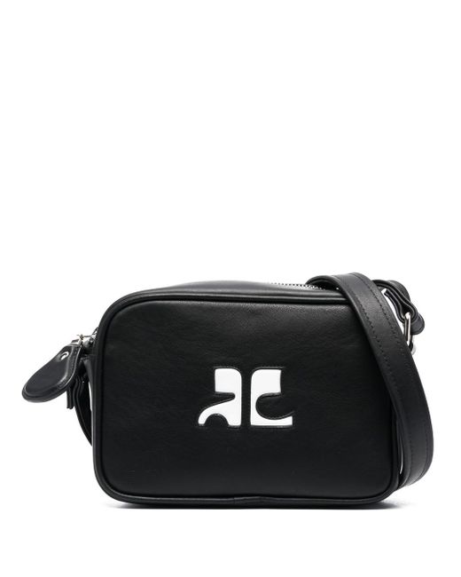 Courrèges Reedition leather camera bag