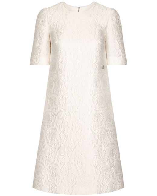 Dolce & Gabbana brocade short-sleeve dress