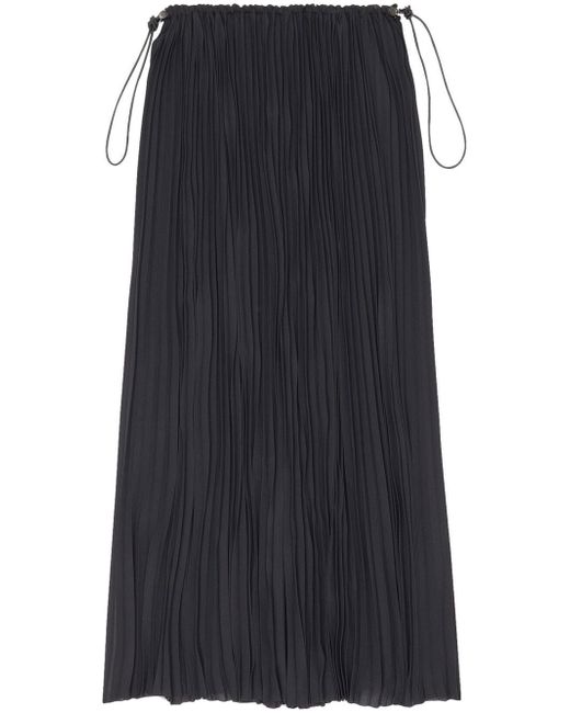 Balenciaga fully-pleated midi skirt