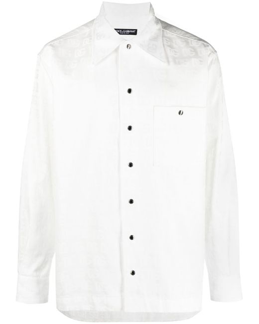 Dolce & Gabbana DG monogram jacquard shirt