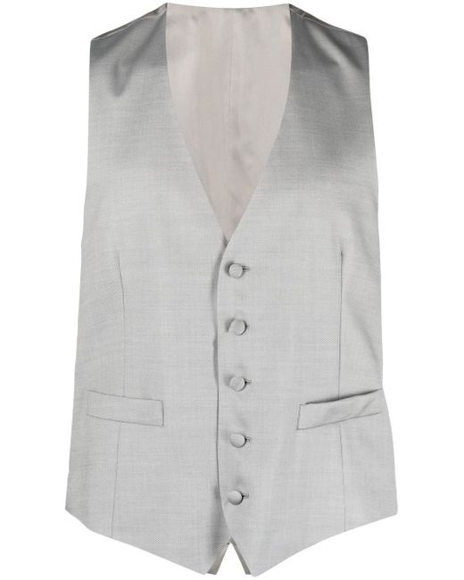 Dell'oglio button-front tailored waistcoat