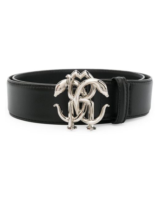 Roberto Cavalli Mirror Snake leather belt