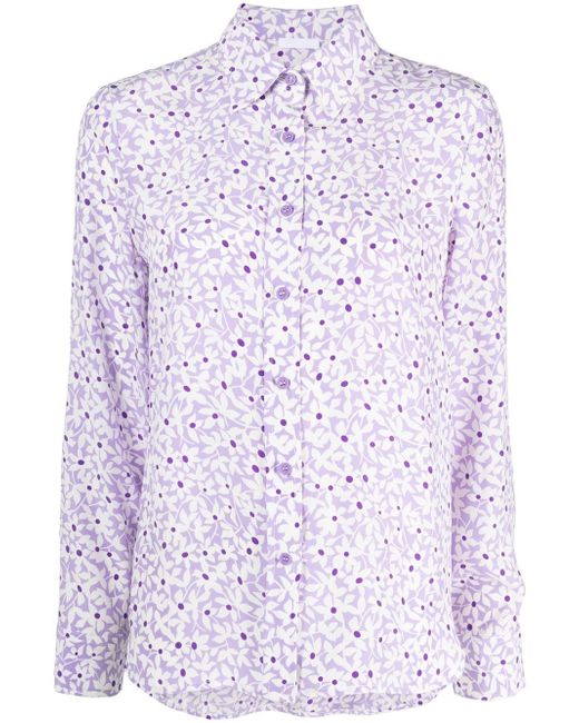 P.A.R.O.S.H. floral-print long-sleeved shirt