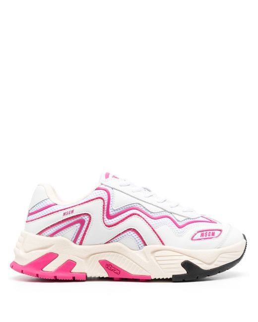 Msgm panelled low-top sneakers