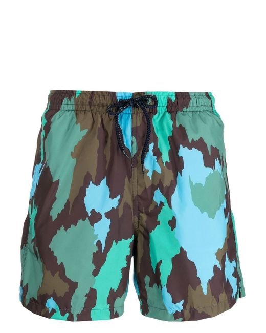 Drumohr camouflage-print swim shorts