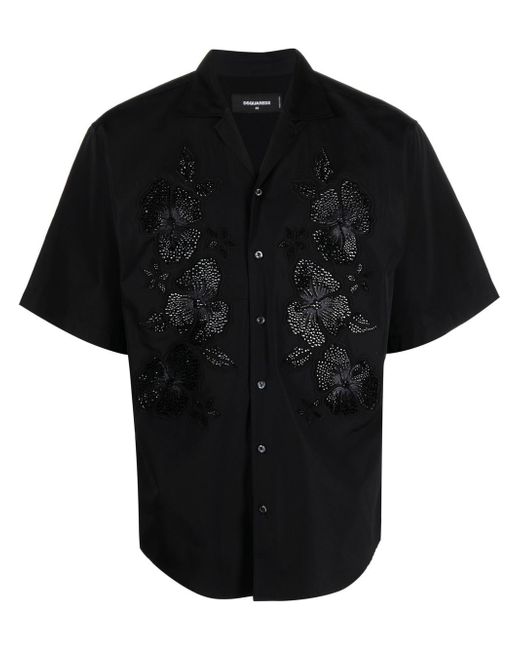 Dsquared2 floral-print short-sleeved shirt