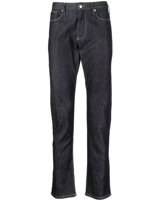 Emporio Armani mid-rise slim-cut jeans
