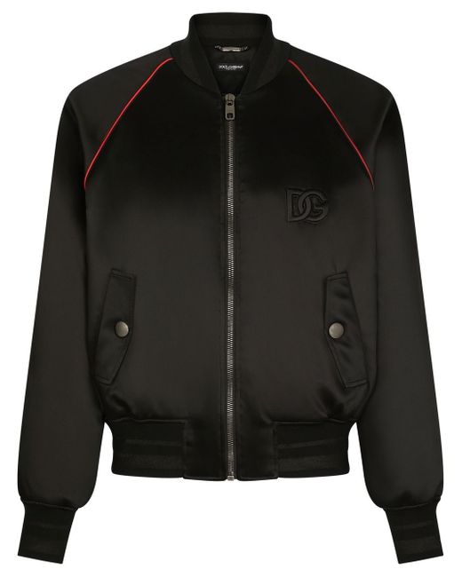 Dolce & Gabbana logo-patch bomber jacket