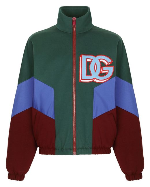 Dolce & Gabbana colour-block zipped hoodie