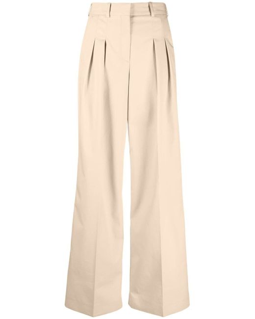Calvin Klein pleated wide-leg trousers