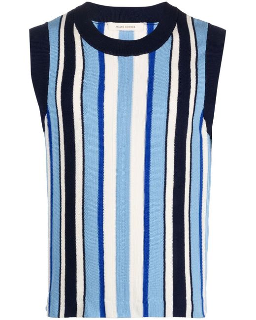 Wales Bonner Scale striped knitted vest