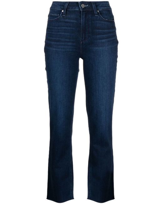 Paige Cindy cropped slim-fit jeans