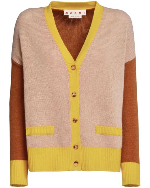 Marni cashmere colour-block cardigan