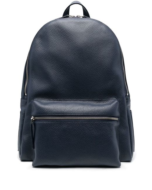 Orciani logo zipped backpack