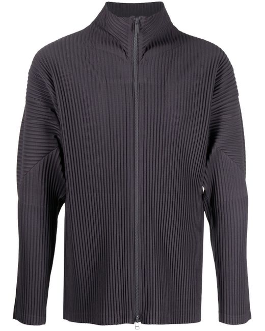 Homme Pliss Issey Miyake zip-up pleated jacket