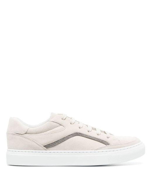Brunello Cucinelli suede lace-up sneakers