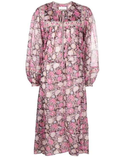 Isabel Marant Etoile floral-print drawstring midi dress