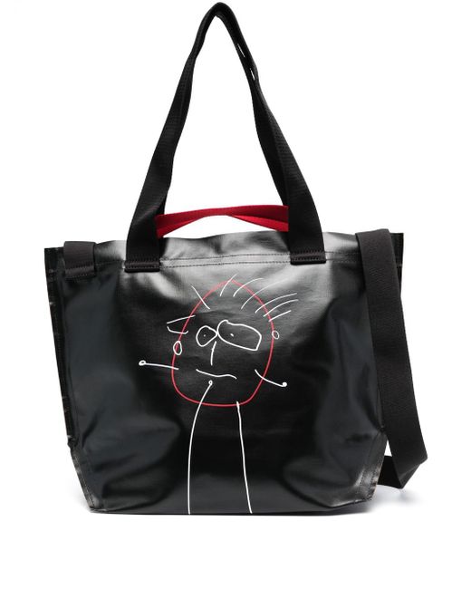 Plan C graphic-print shoulder bag