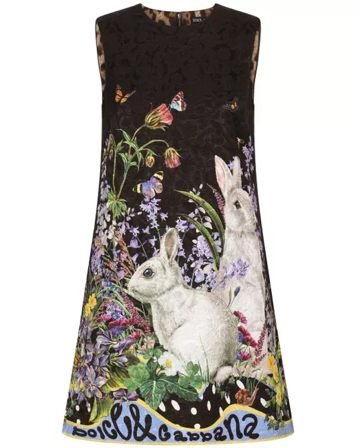 Dolce & Gabbana floral-print A-line dress