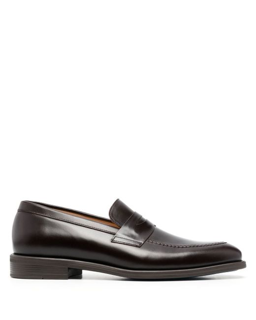 PS Paul Smith pointed-toe leather loafers