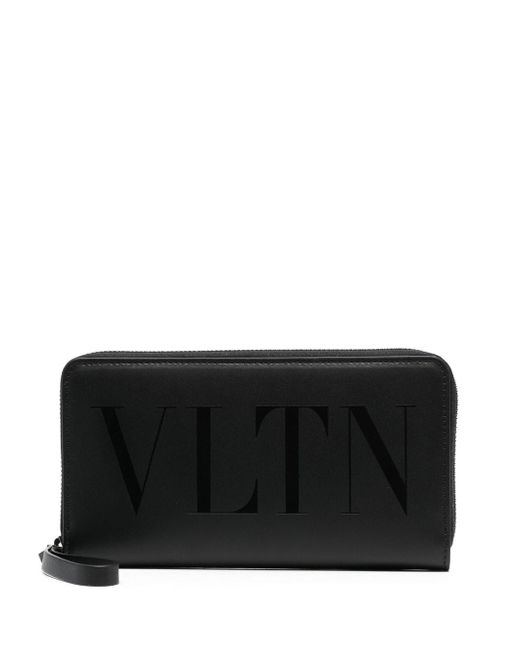 Valentino Garavani logo-print leather wallet