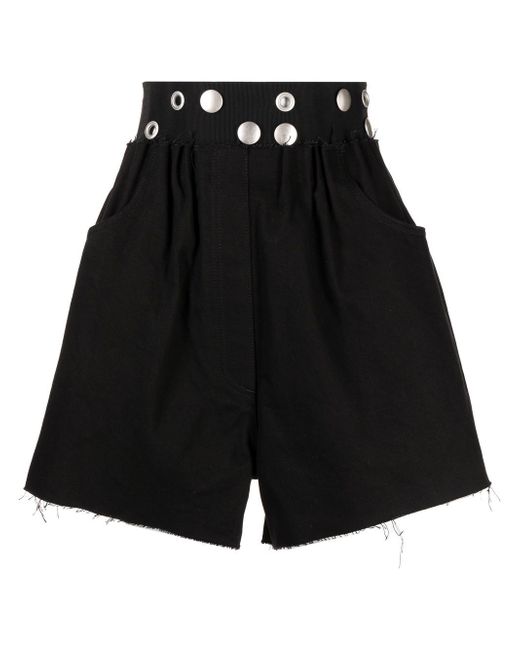 Raf Simons embellished denim shorts