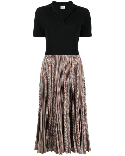 Paul Smith pleated-panel detail dress