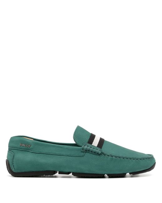 Bally crossover strap detail loafers