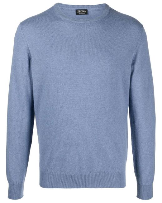 Z Zegna ribbed-knit crew neck sweater
