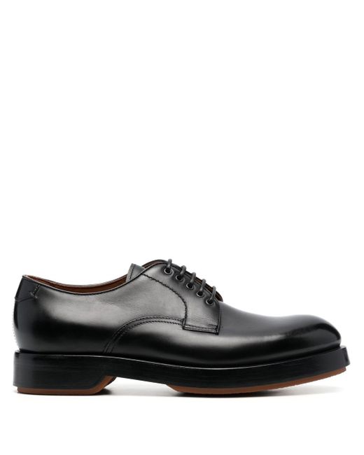 Z Zegna polished-leather Oxford shoes