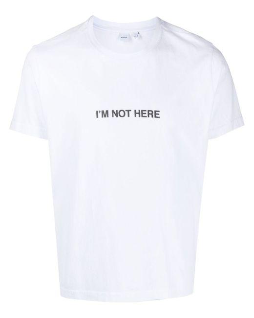 Aspesi slogan-print short-sleeved T-shirt