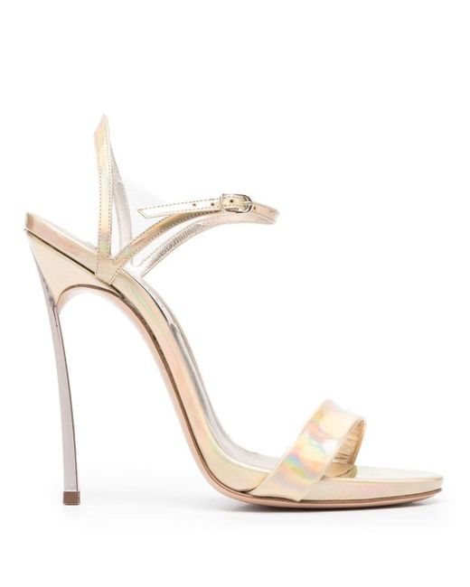 Casadei holographic 130mm sandals