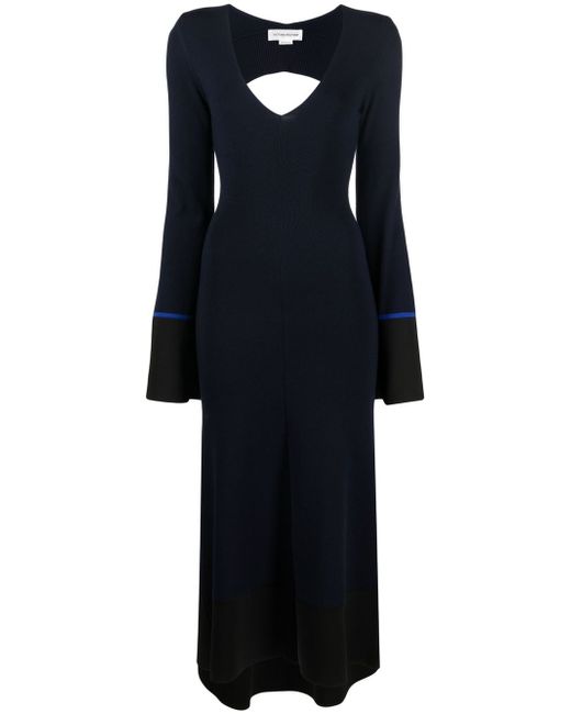 Victoria Beckham cut-out knitted midi dress