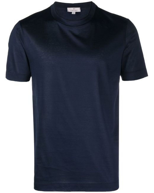 Canali round-neck short-sleeved T-shirt
