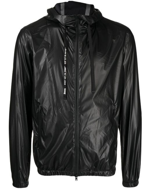 Herno zip-fastening hooded jacket