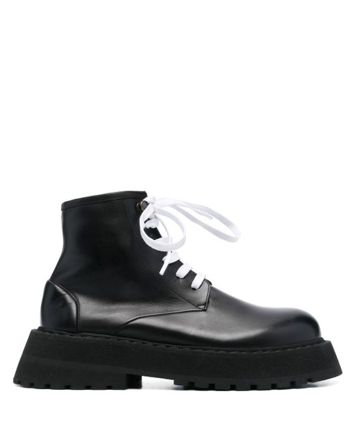 Marsèll Micarro leather platform ankle boots