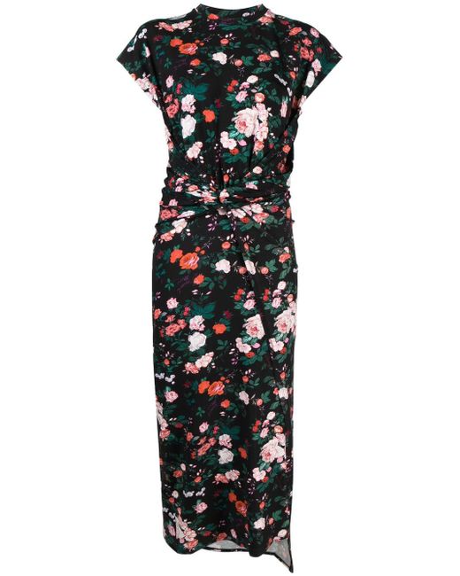 Paco Rabanne floral-print maxi dress