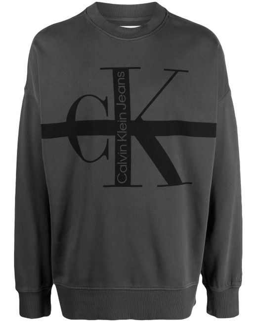 Calvin Klein Jeans logo-print crew neck jumper