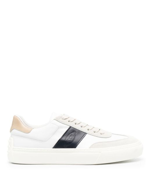 Tod's logo-stamp low-top sneakers