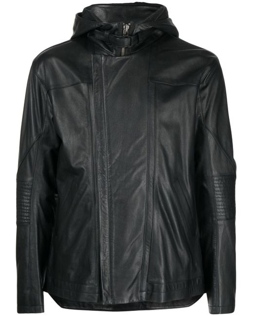 Helmut Lang photograph-print leather jacket