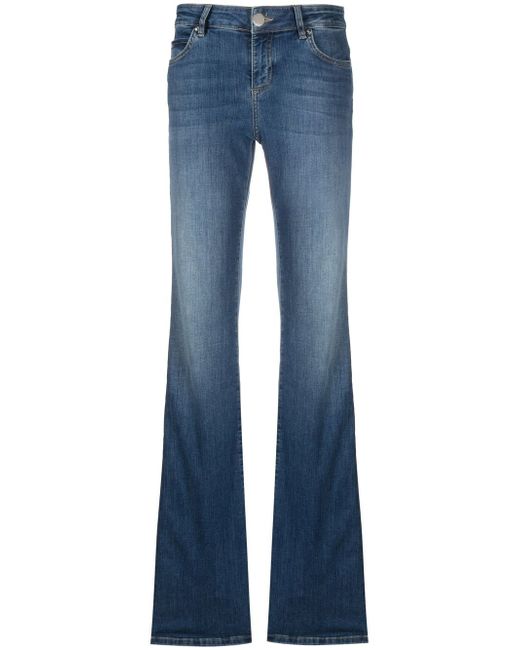 Pinko dropped waist flared jeans