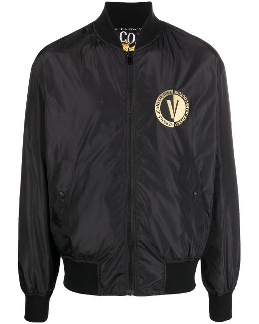 Versace Jeans Couture chest logo-print bomber jacket